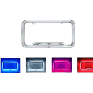 PORTA PLACA LUZ LED NEÓN