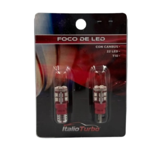 FOCO T10 CON 22 LED